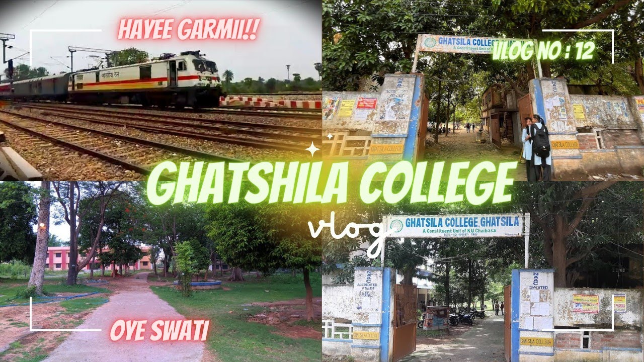 GHATSHILA COLLEGE VLOG🎓📍 | yeh hai mera college😉 | hayee garmii!!🥵 oye swati | oye_swati | #vlog