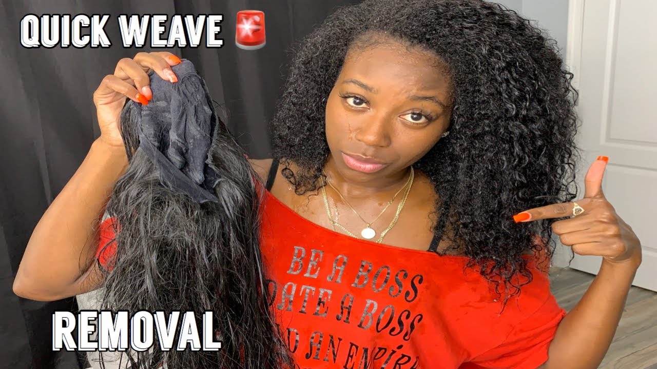 How To: Remove A Quick Weave| Easiest Method| Healthy Hair‼️(Part Two)