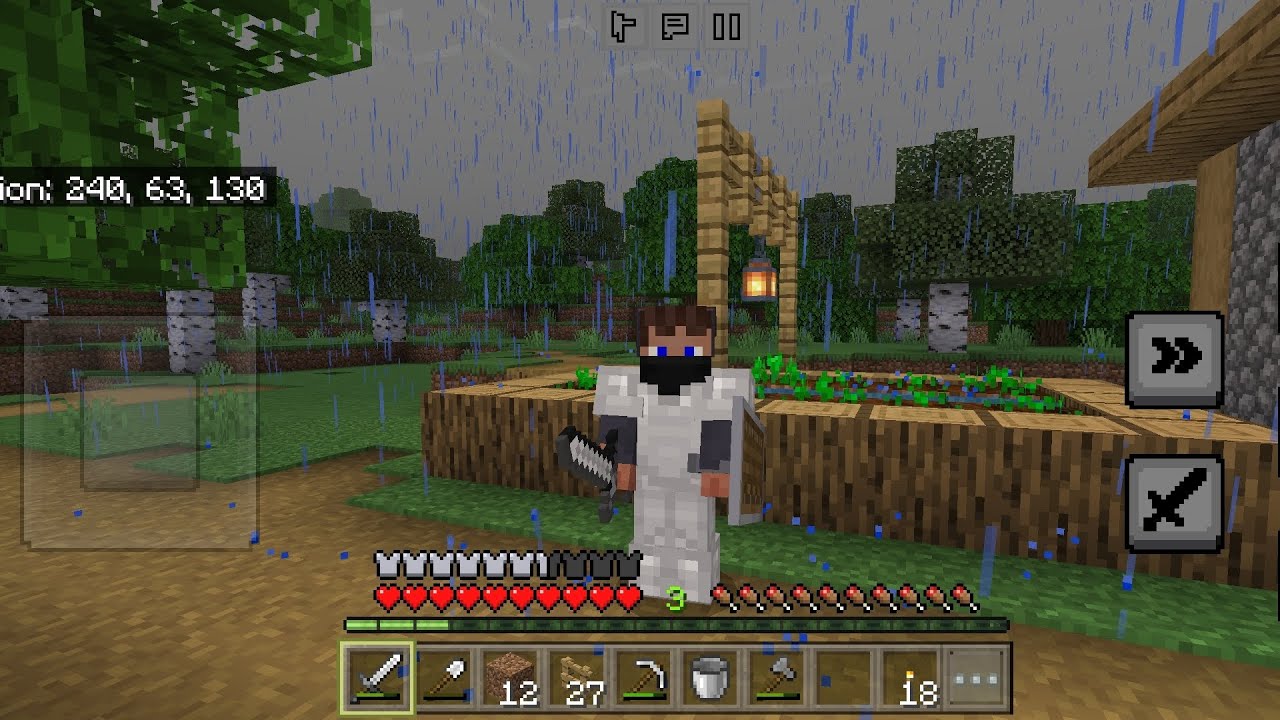 Minecraft survival PE part 9 | mading a weet farm