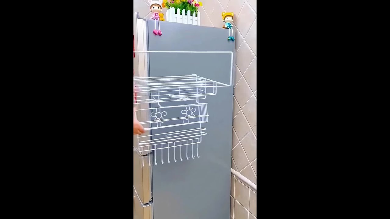 refrigerator side storage rack