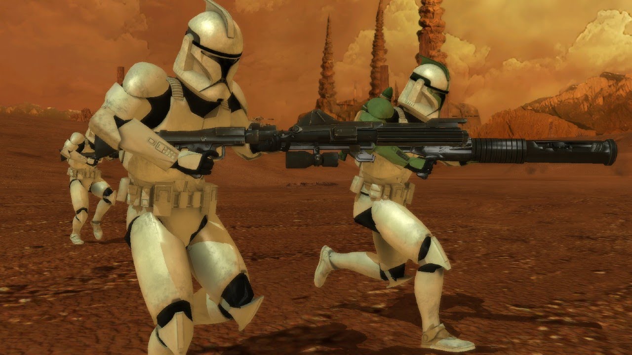Battle of Geonosis - Clone Army vs Droid Army - Star Wars Battlefront (2004) NPC Wars