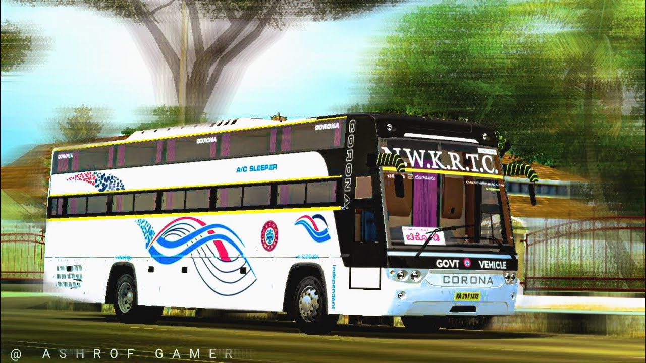 New NWKRTC CORONA BS3 AC SLEEPER BUS MOD For Bussid🤩New Bus Mod For Bussid #bussidmods