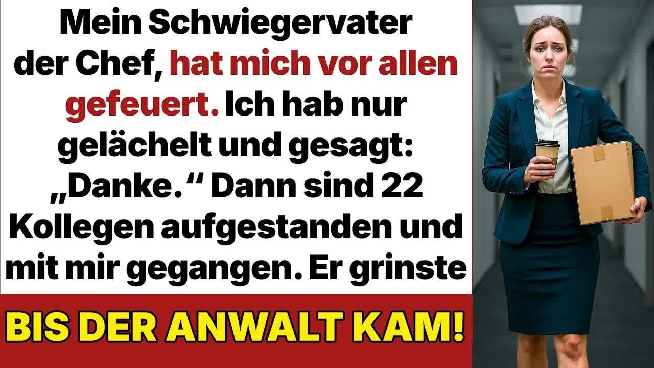 Mein Milliardär Schwiegervater, der Chef, warf mich aus dem Büro – 22 Kollegen gingen mit mir!