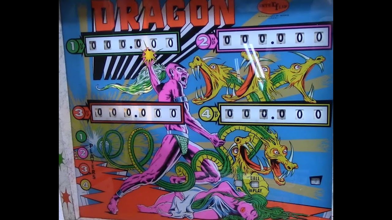 Пинбольный автомат Interflip DRAGON 1977 года выпуска &mdash; почистите муфту двигателя!