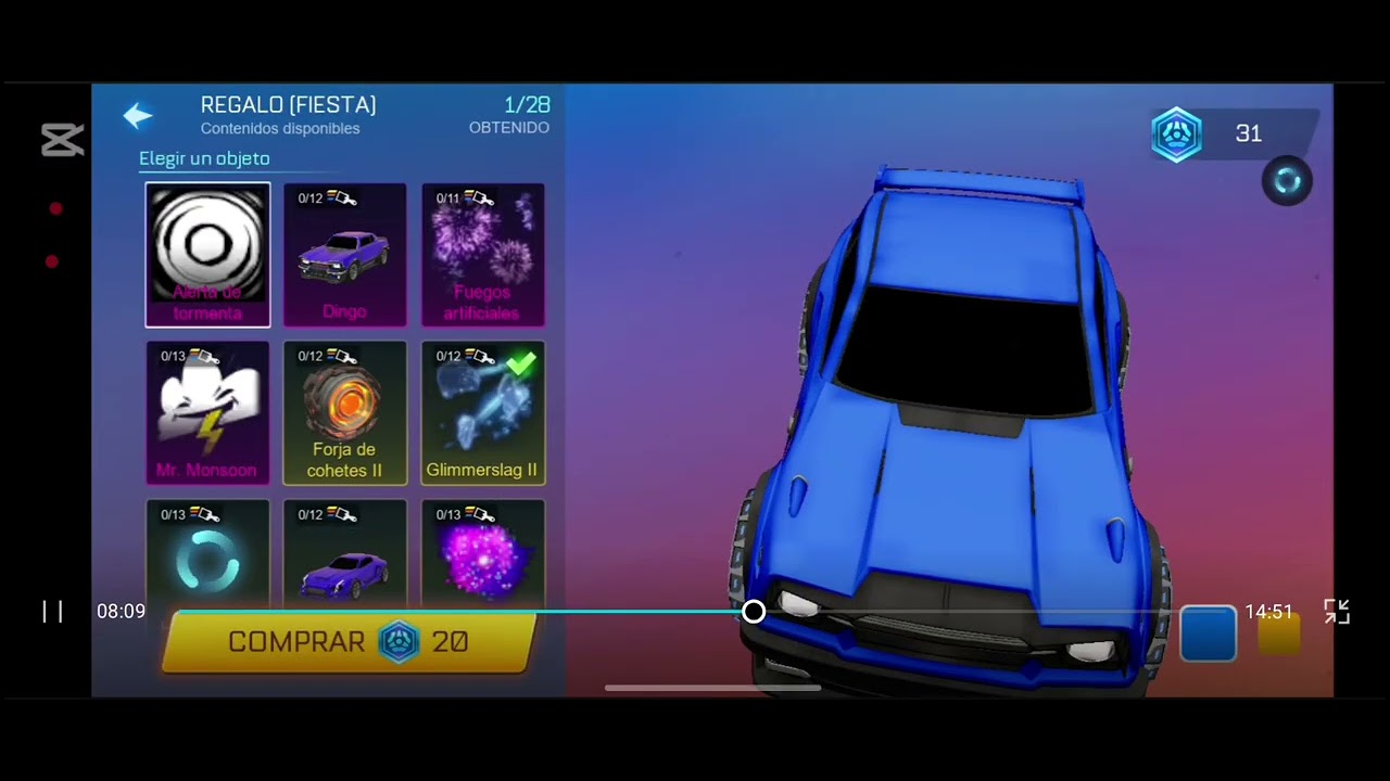 Jugando al Rocket League Sideswipe
