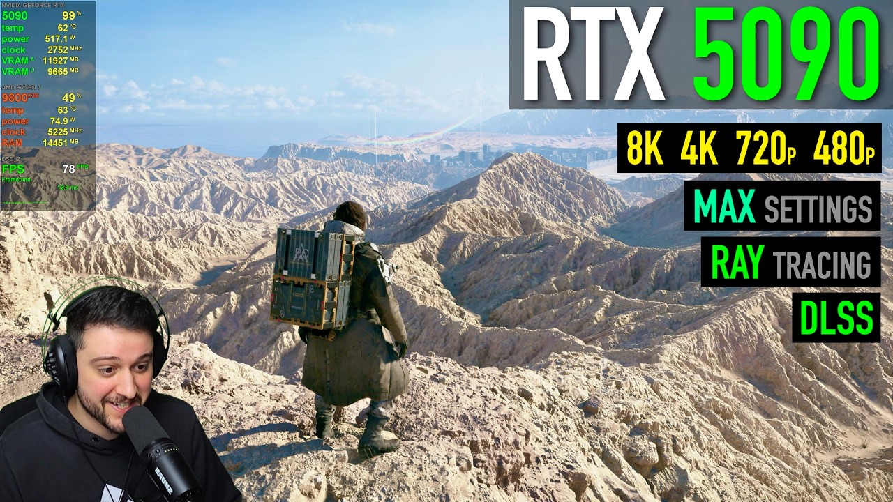 RTX 5090 - Death Stranding 2: On The Beach - Выглядит потрясающе!