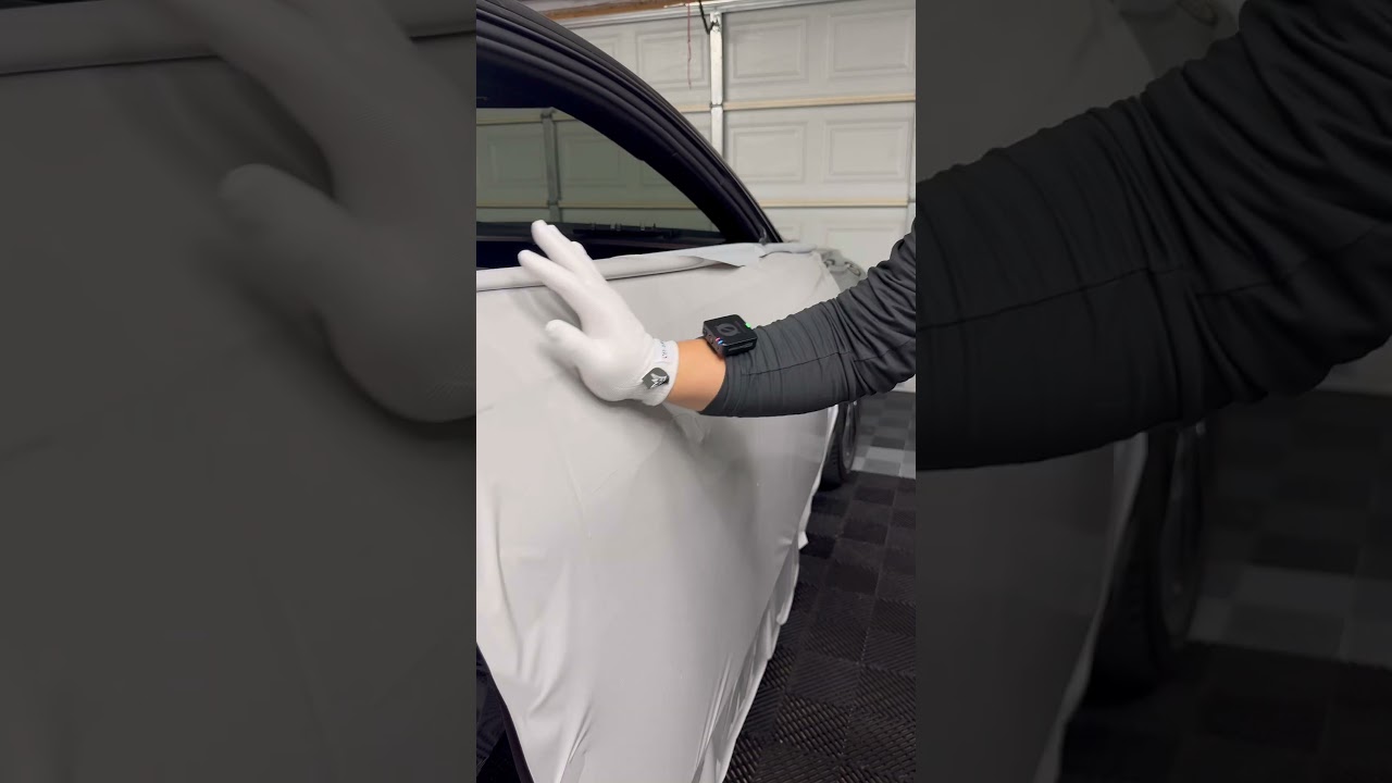 Wrapping a 2020 Bentley continental GT in a gloss grey wrap!