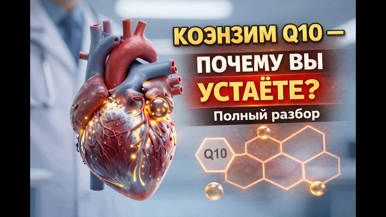 Коэнзим Q10 — Почему вы УСТАЁТЕ? Полный Разбор