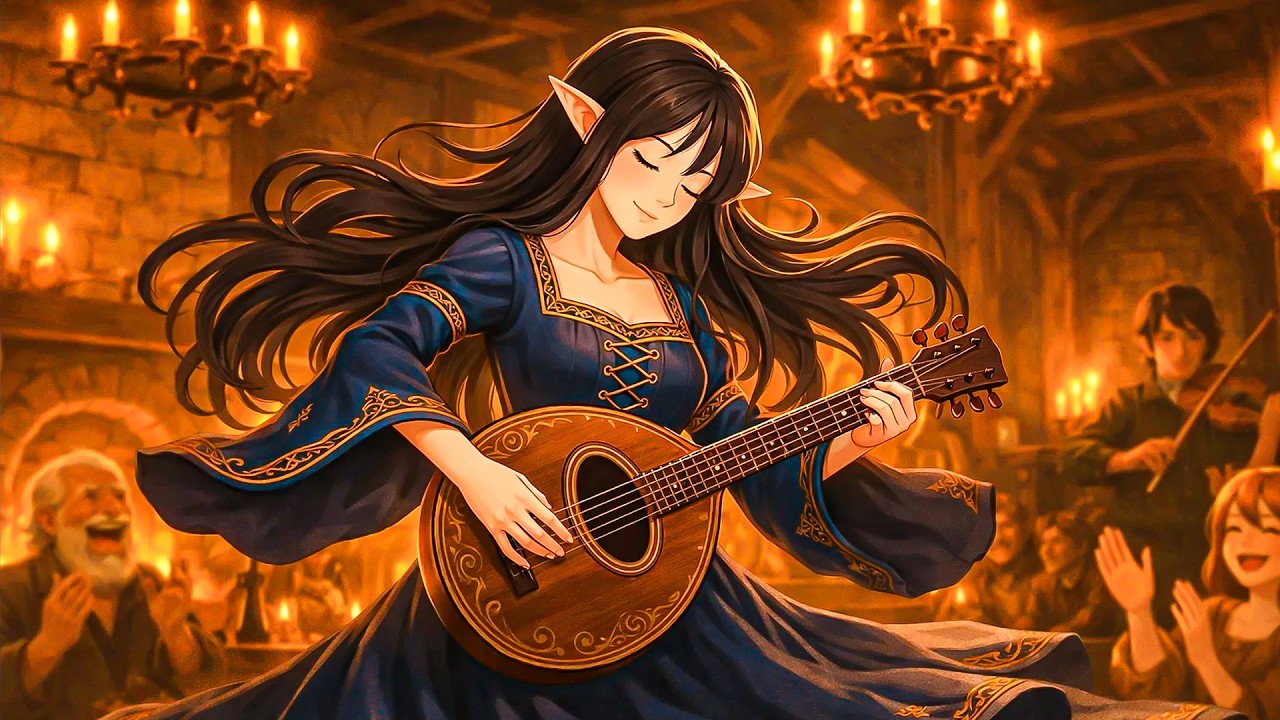 Medieval Fantasy Tavern | D&D Fantasy Music and Peaceful Ambience, Inspired By Skyrim & Witcher