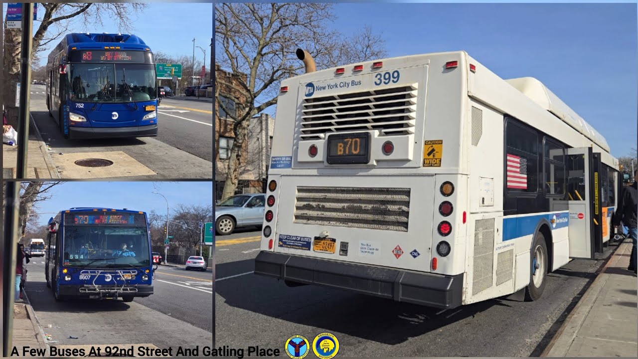 MTA NYCT Bus: A Few Buses At 92nd Street And Gatling Place