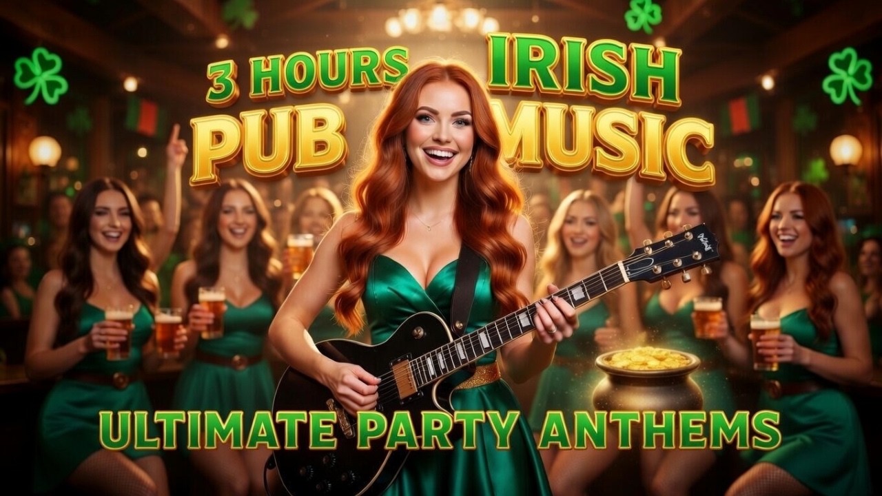🍀 3 Hours Irish Pub Music | St. Patrick&rsquo;s Day Party Songs | Celtic Tavern Drinking Songs
