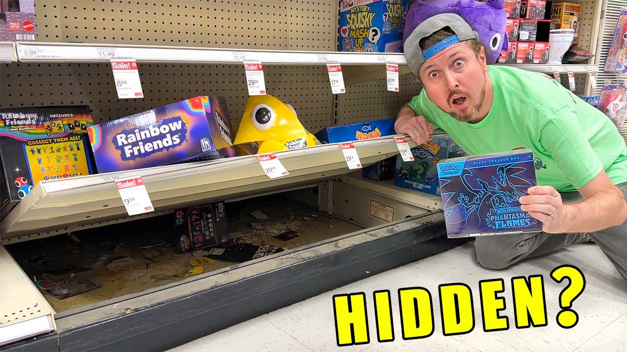 HIDDEN POKEMON CARDS DISCOVERED UNDER A TARGET SHELF! Opening #89