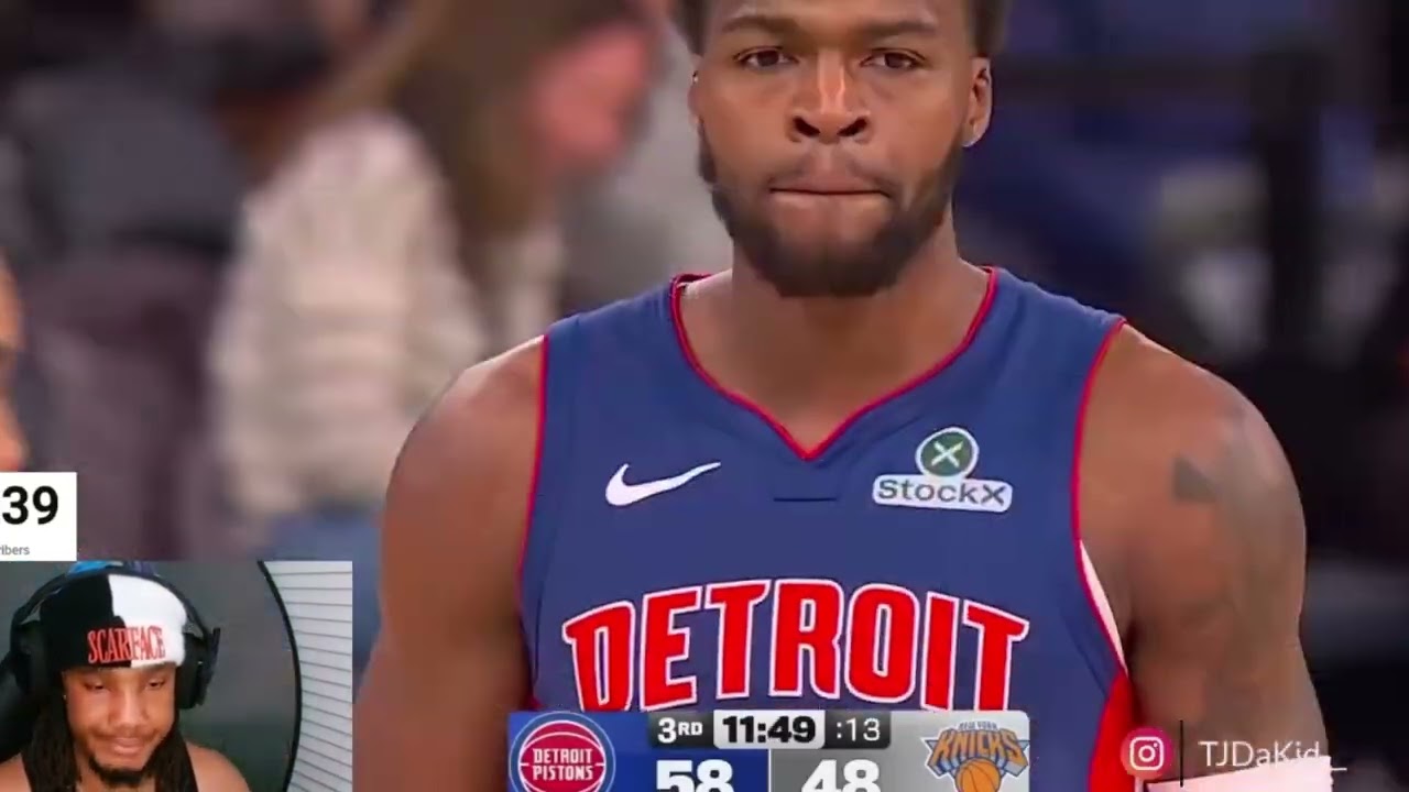 TJDaKid Reacts To New York Knicks vs Detroit Pistons NBA (2/19/26)