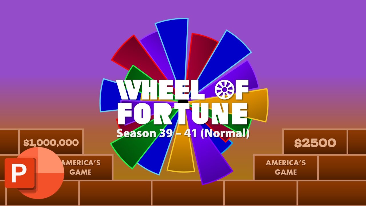[Full PowerPoint File] Wheel Of Fortune (Season 39 - 41 Normal) | LOTS OF CHANGES STARTING FROM HERE