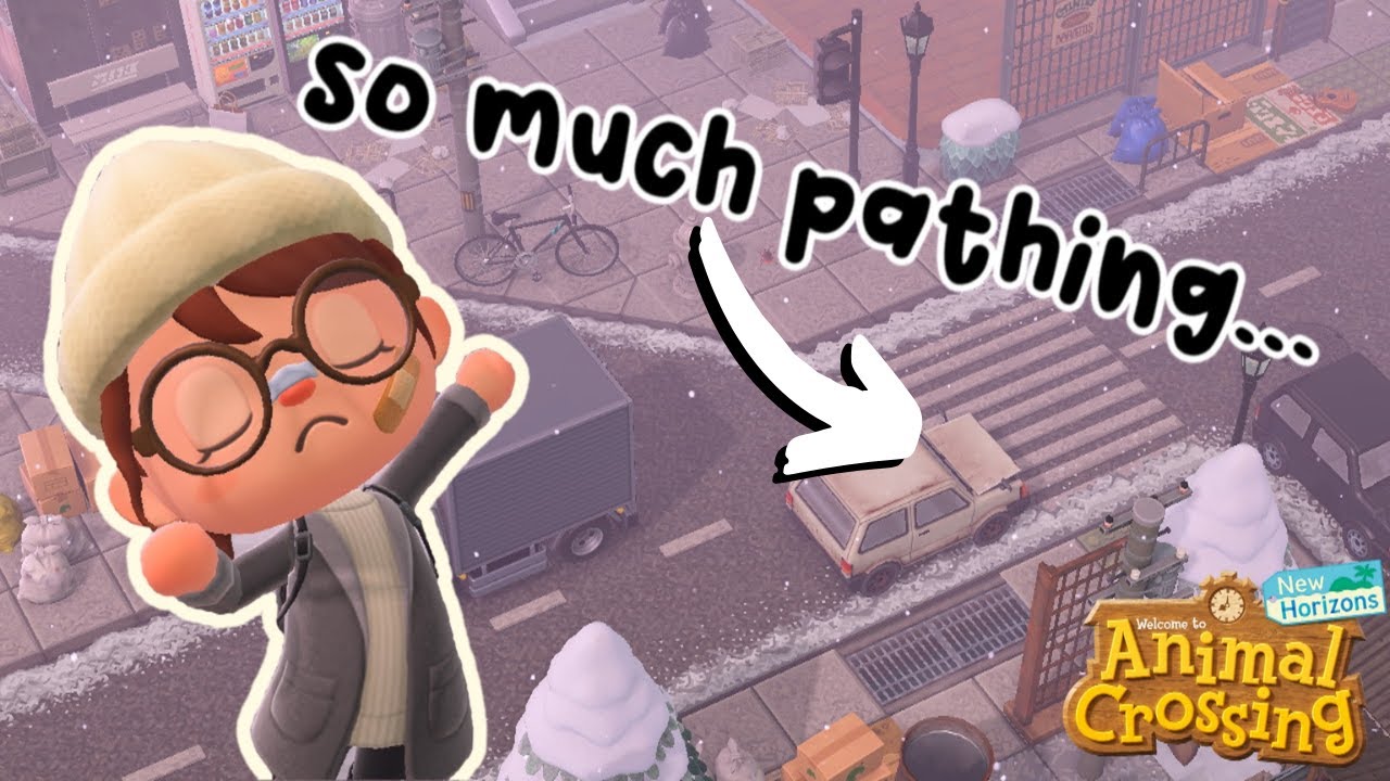 Building A TRASHCORE WINTER CITY Multilevel Homes | Speed Build | Animal Crossing New Horizons