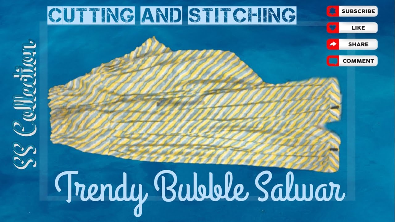 🧶Box Plate Salwar Cutting And Stitching Tutorial||✂️Bubble Salwar Banana Sikhen||🪡Potli Batan Salwar