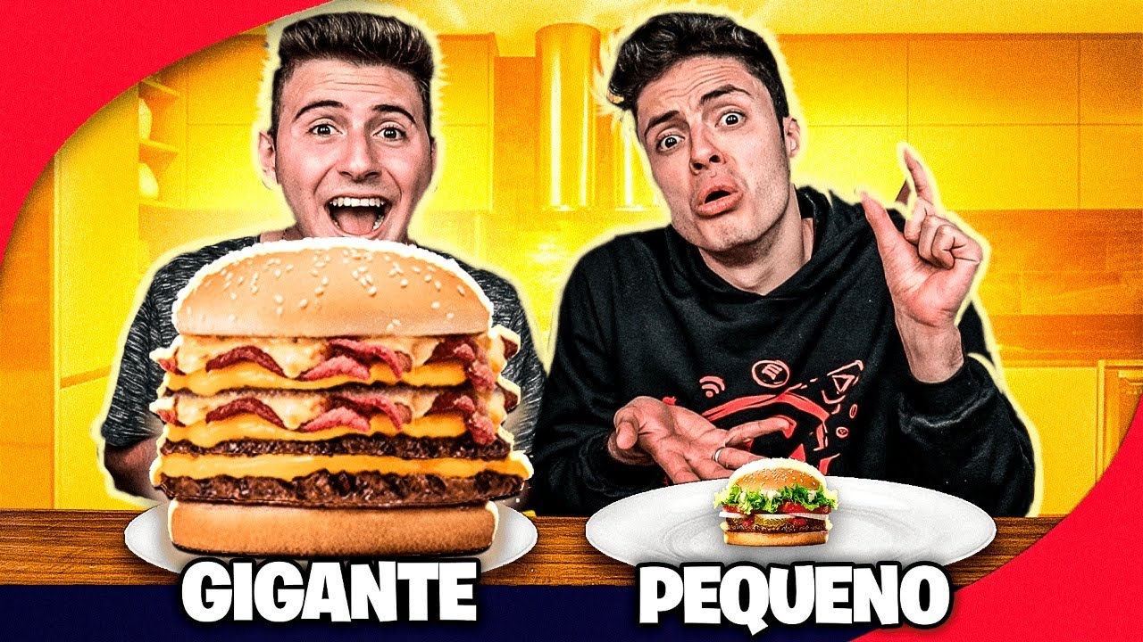 COMIDA GIGANTE VS COMIDA PEQUENA