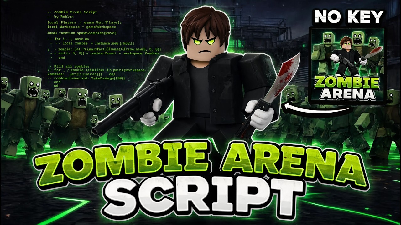 Roblox Survive Zombie Arena Script 2026 (Instant Kill All, God Mode, Skip Waves & AutoFarm)