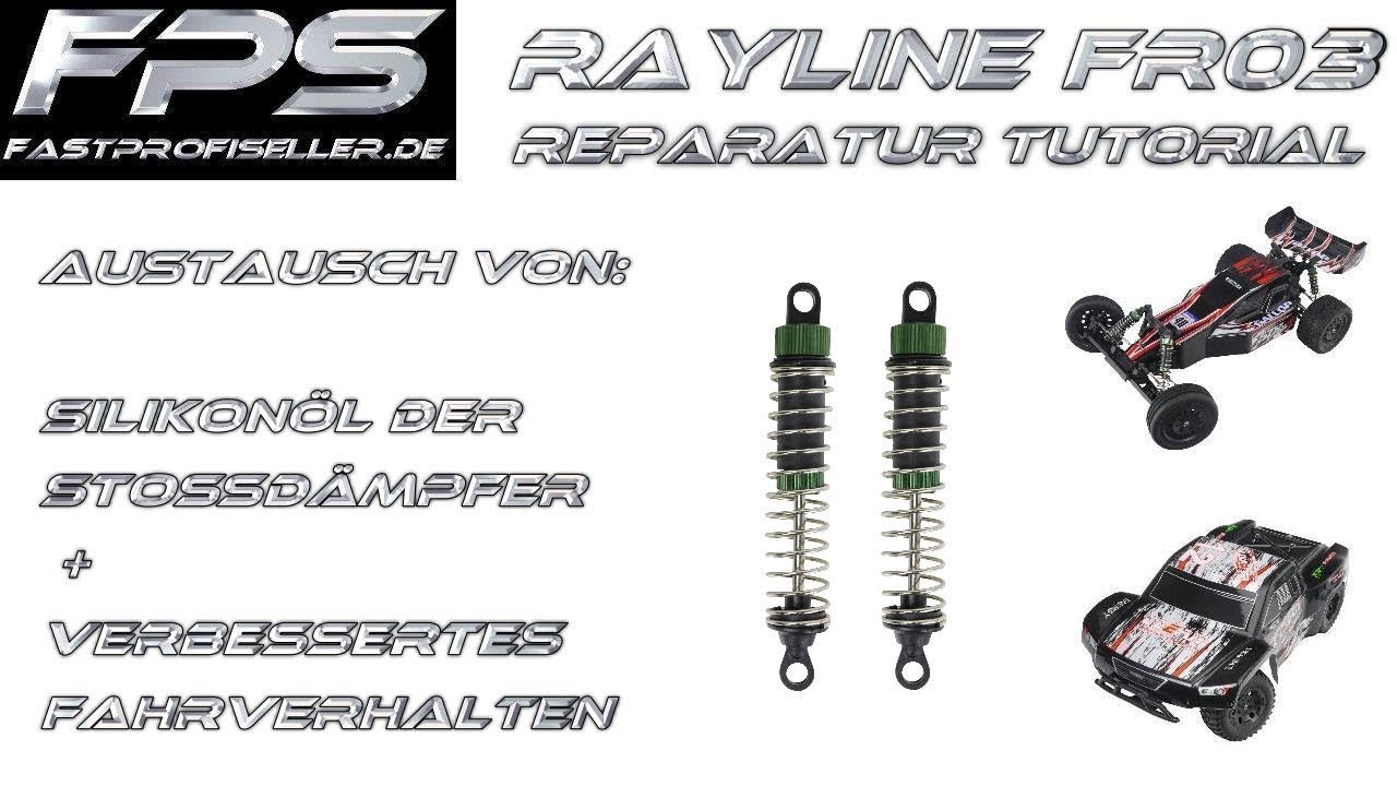 FPS Tutorial: Rayline Funrace 03 FR03 Sto&szlig;d&auml;mpfer Defekt ausgelaufen / auff&uuml;llen reparieren Tuning