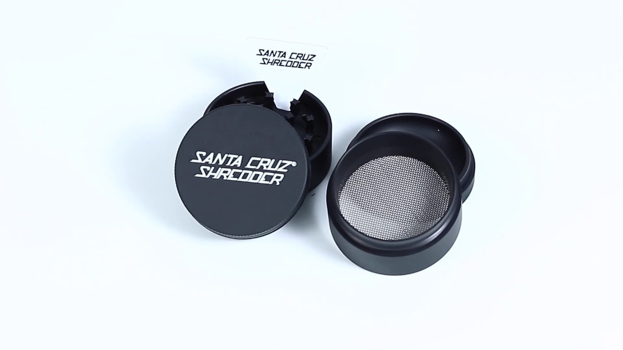 4-Piece Grinder by Santa Cruz Shredder, medium, matte black