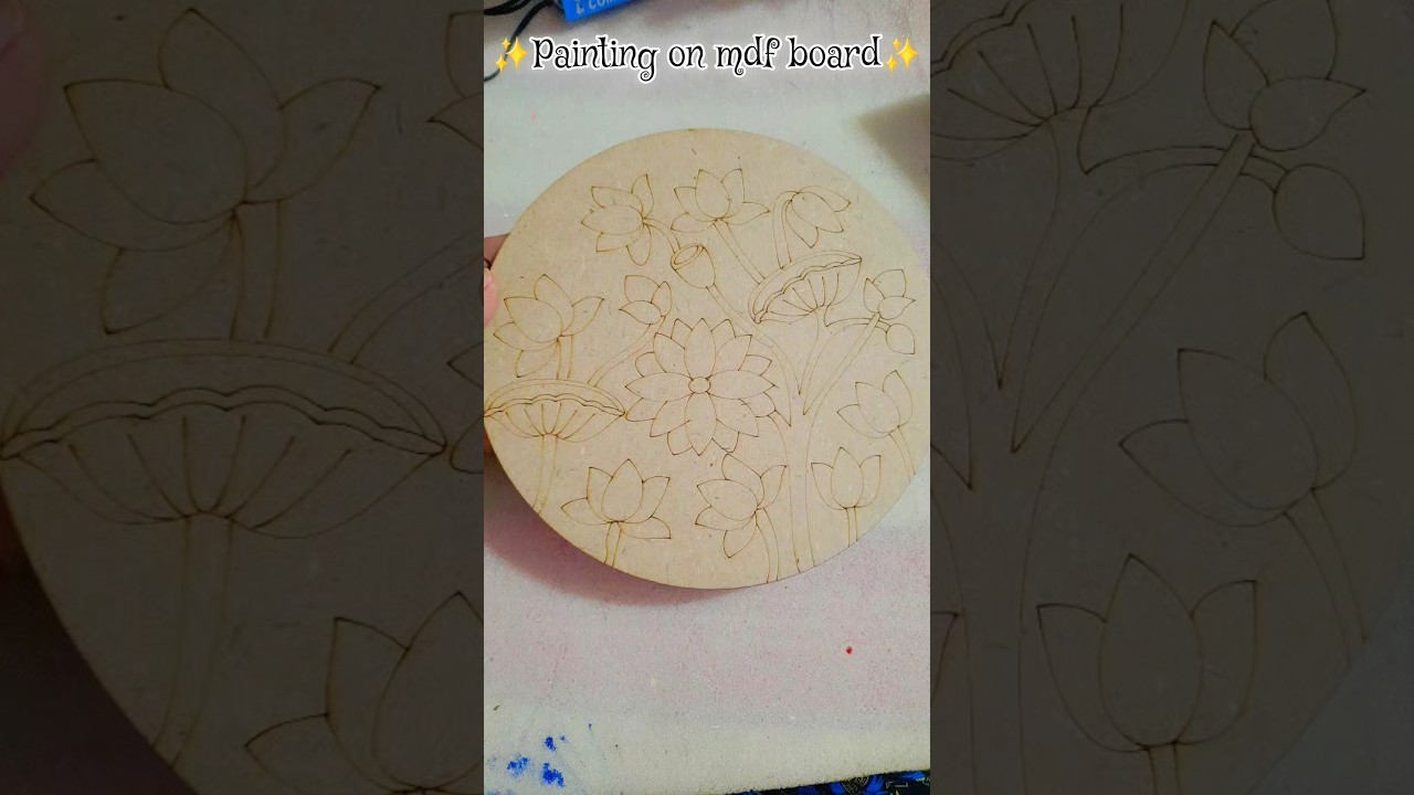 Mdf board from meesho💕✨️😍 #shorts #mdf #painting #pichwailotus