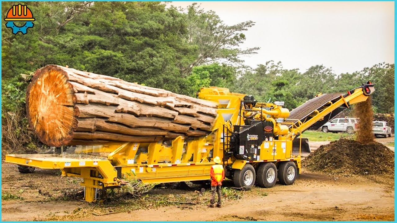 75 Dangerous Fastest Wood Chipper Machines Working | Extreme Powerful Tree Shredder Machines