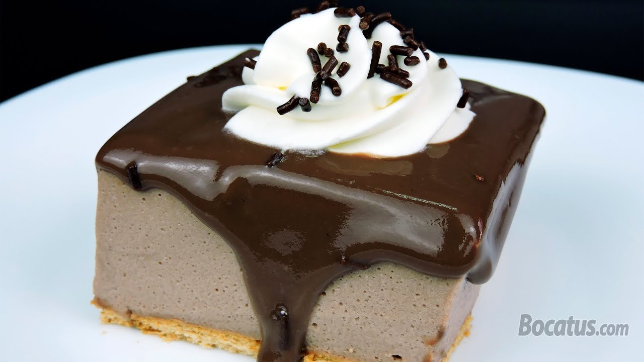 Tarta de Natillas de Chocolate (muy fácil y sin horno)
