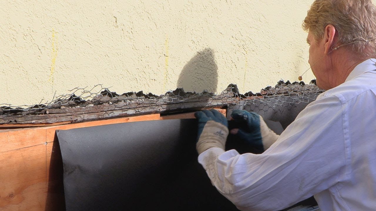 Waterproofing new construction with old stucco wood lath