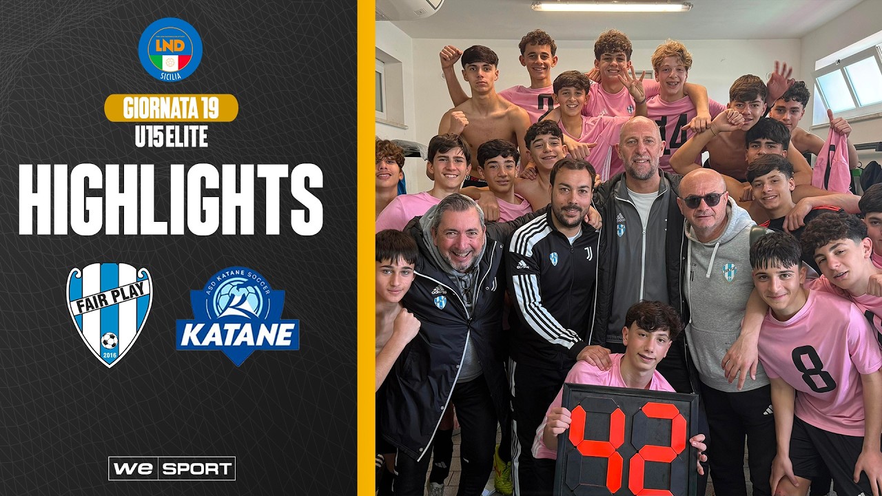 Fair Play Messina vs Katane Soccer (Under 15 Elite - Girone B - Giornata 19)