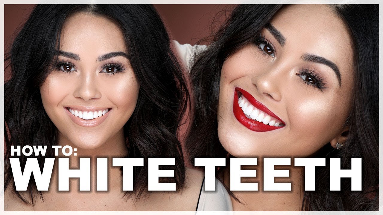 HOW TO WHITEN YOUR TEETH (WITH MAKEUP) | Roxette Arisa