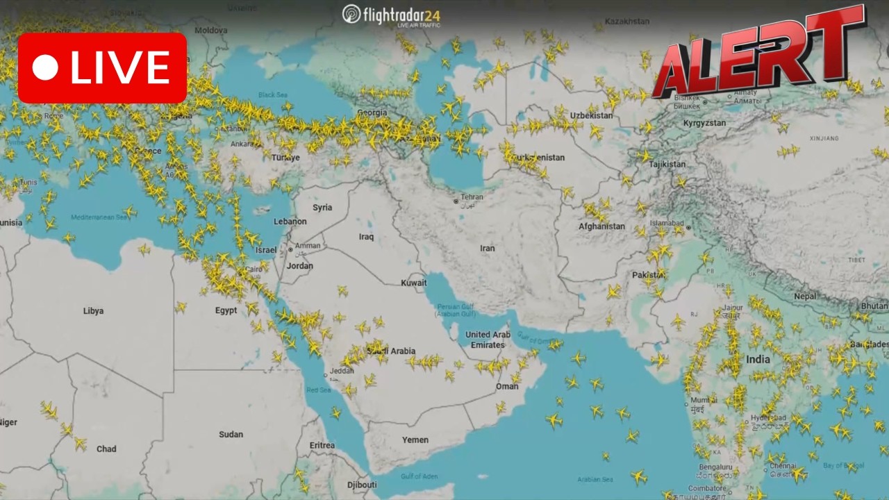 LIVE: Flight tracker over Middle East following U.S., Israel attacks on Iran