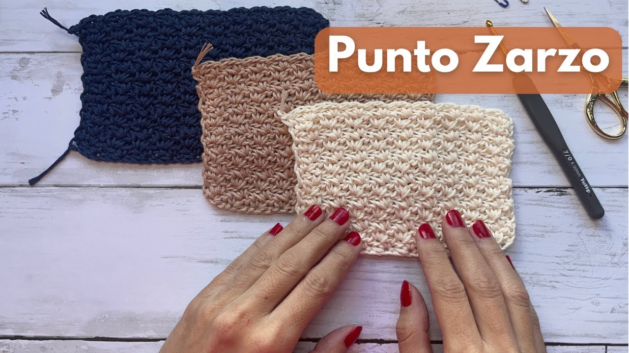 Cómo Tejer Punto Zarzo a Crochet Paso a Paso | Tutorial Fácil