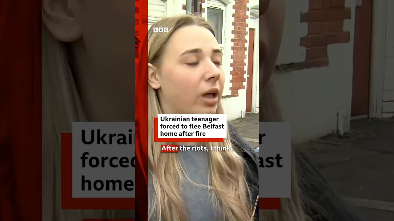 Ukrainian teenager forced to flee Belfast home after fire. #Belfast #NorthernIreland #BBCNews