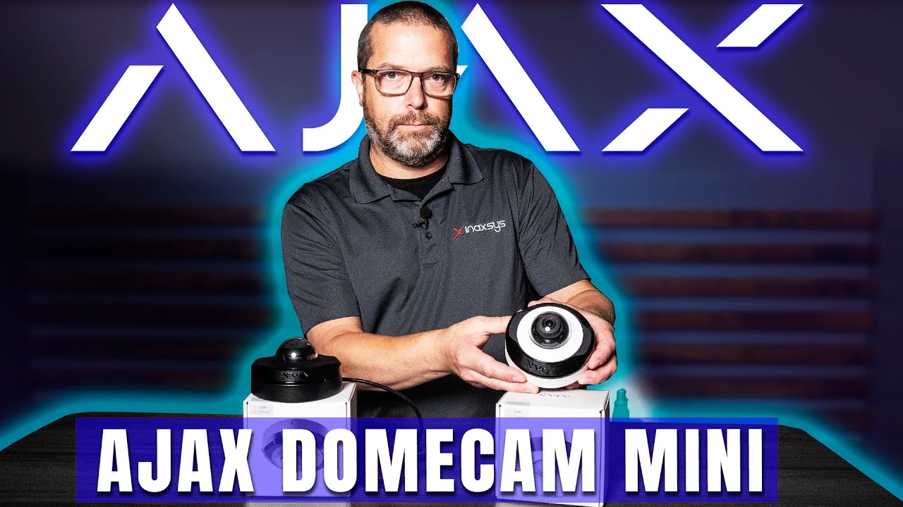 Vue d’ensemble de la DomeCam Mini Ajax | Caméra IP de sécurité filaire avec IA | Inaxsys