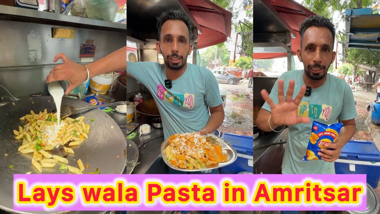 🍝😍 Lays Wala Pasta in Amritsar 😍🍝🤩🤩 Kabhi khayi hai aisi unique dish? 🤩🤩