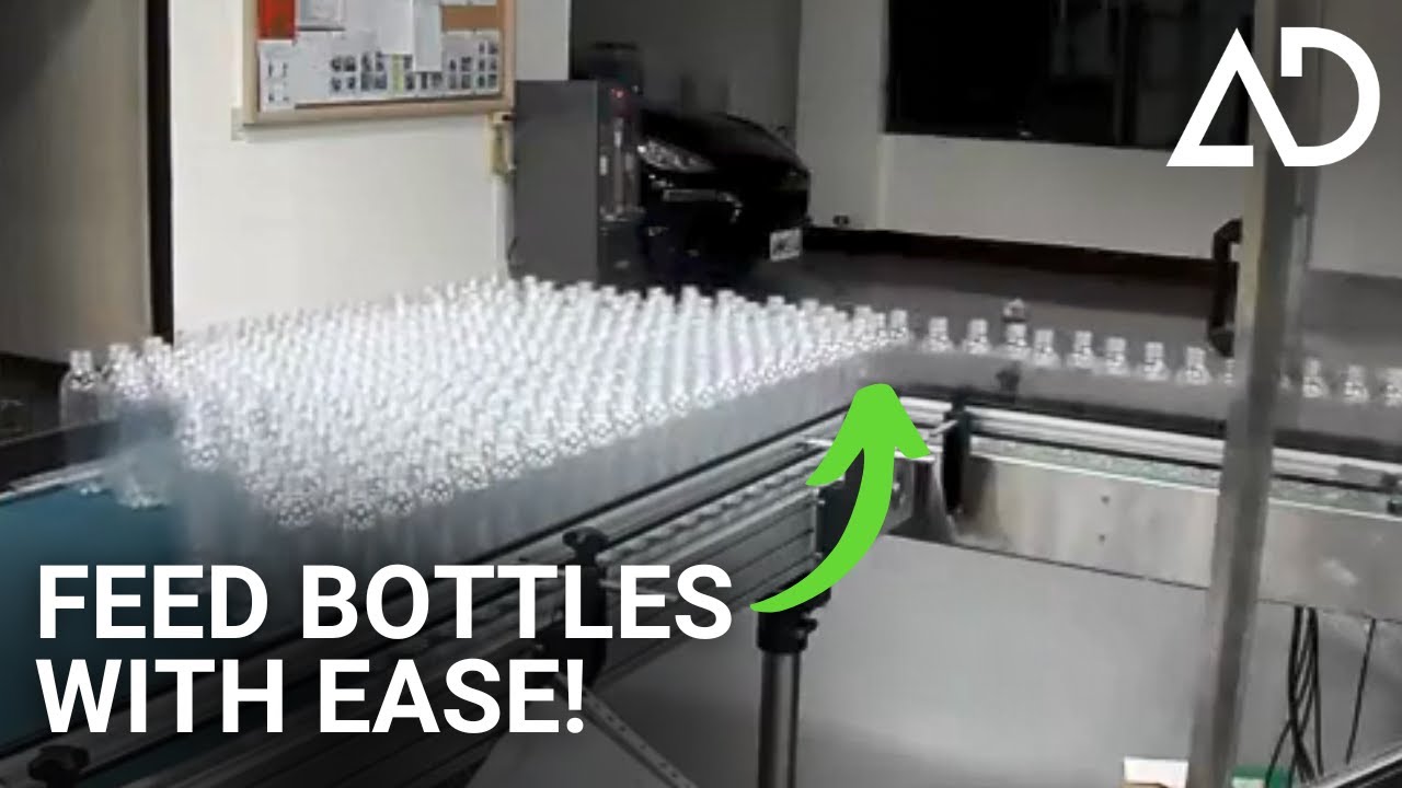 Bottle Feeding Conveyor In Action (CY-100) | Advanced Dynamics #bottlefeeding