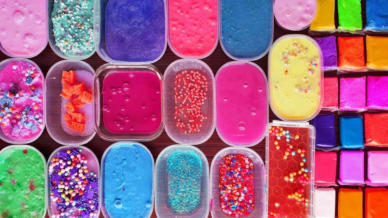 1 Hour of Old Slime Mixing - Slime Smoothies