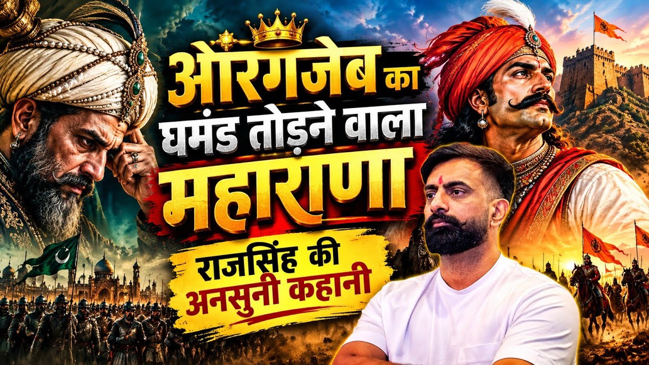 ​🤯 The Maharana who broke Aurangzeb's pride! | The untold story of Raj Singh History By Rajveer Sir