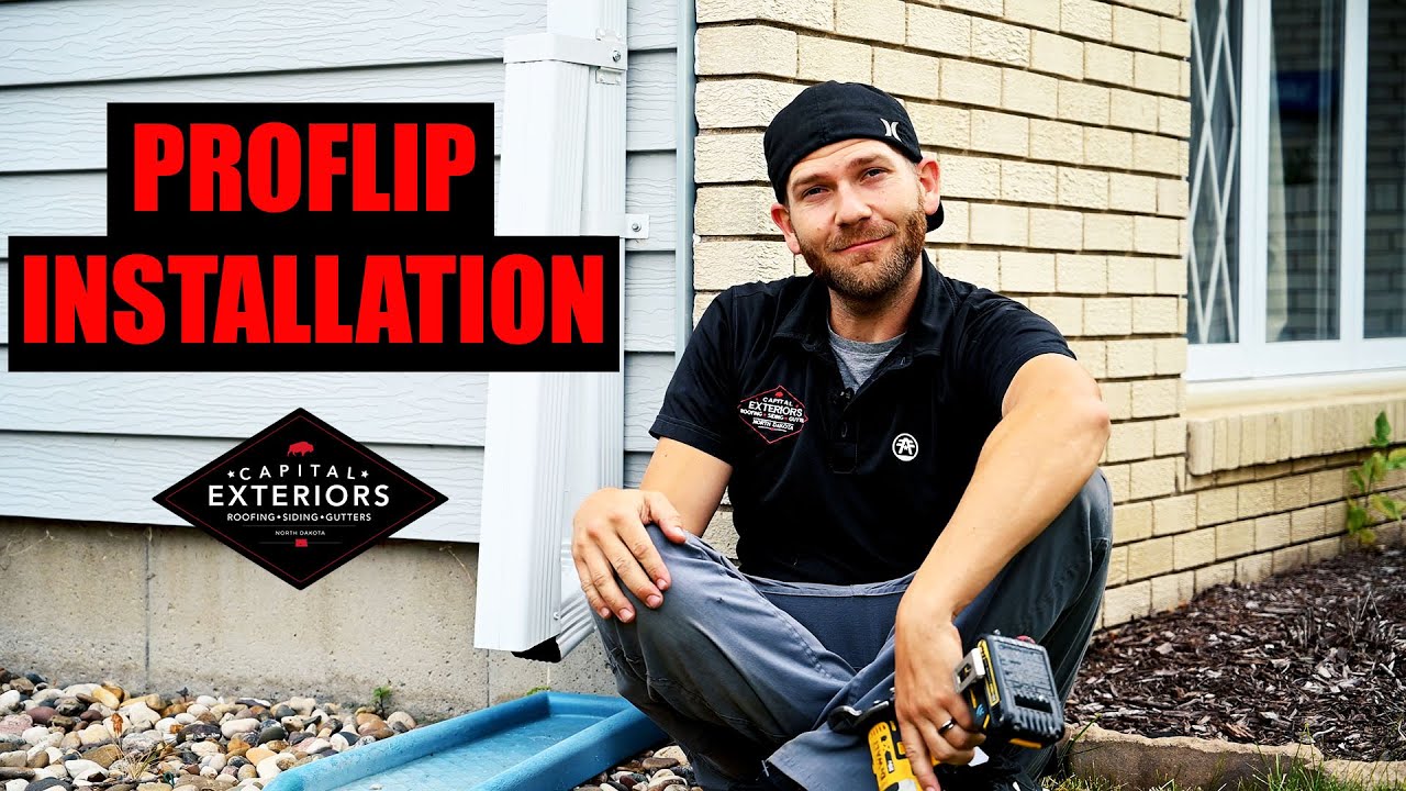 Patented Pro Flip Downspout Extension latch
