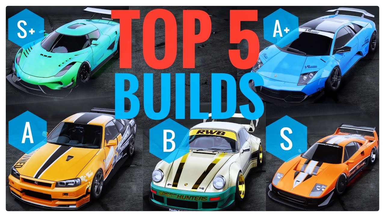 TOP 5 SUPER FASTEST B | A | A+ | S | S+ CLASS CARS & BUILDS IN NFS UNBOUND | BEST CARS U SHOULD USE