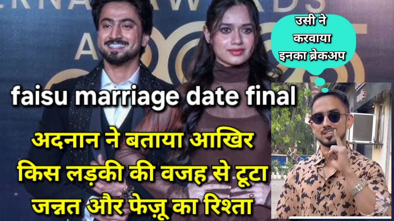 Adnaan shaikh revealed marriage date of mr. faisu | jannat zubair breakup reason | the 50 winner 🏆 