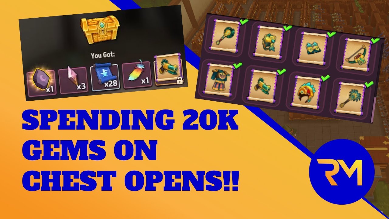 20K Gems On Chest Opens... Probably Should have Kept My Shirt On...