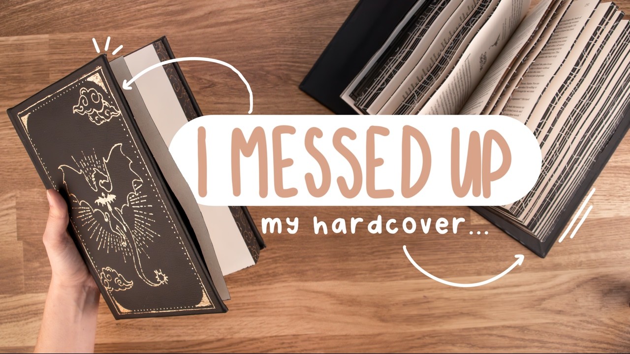 How NOT to make a hardcover from scratch ❌