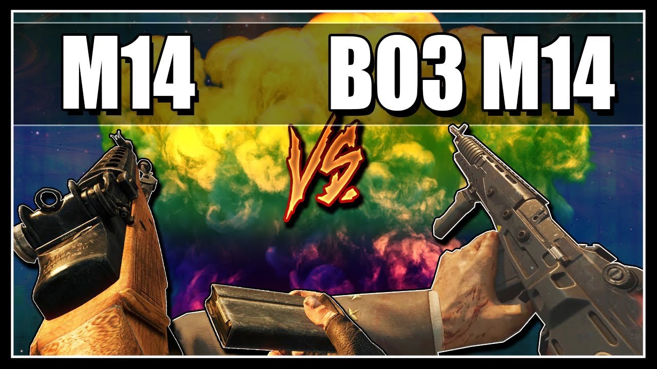 BO2 M14 VS BO3 M14 On Round 50 - Call of Duty BO2, BO3 Zombies