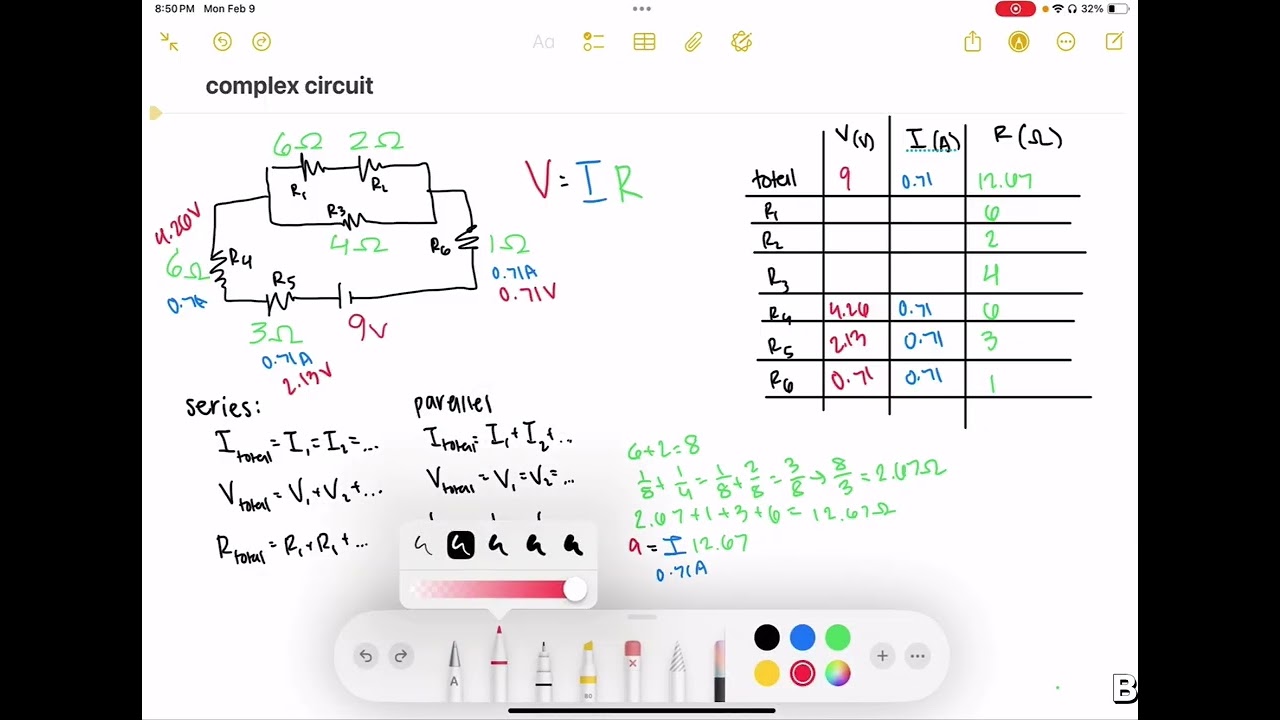 physics complex circuits