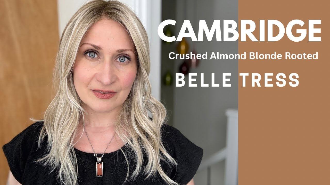 Low density Cambridge wig by Belle Tress in Crushed Almond Blonde Rooted