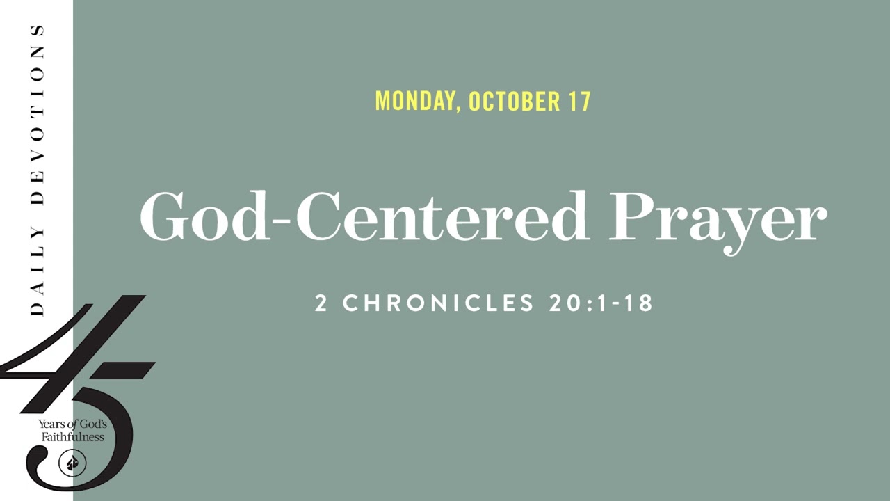 God-Centered Prayer – Daily Devotional