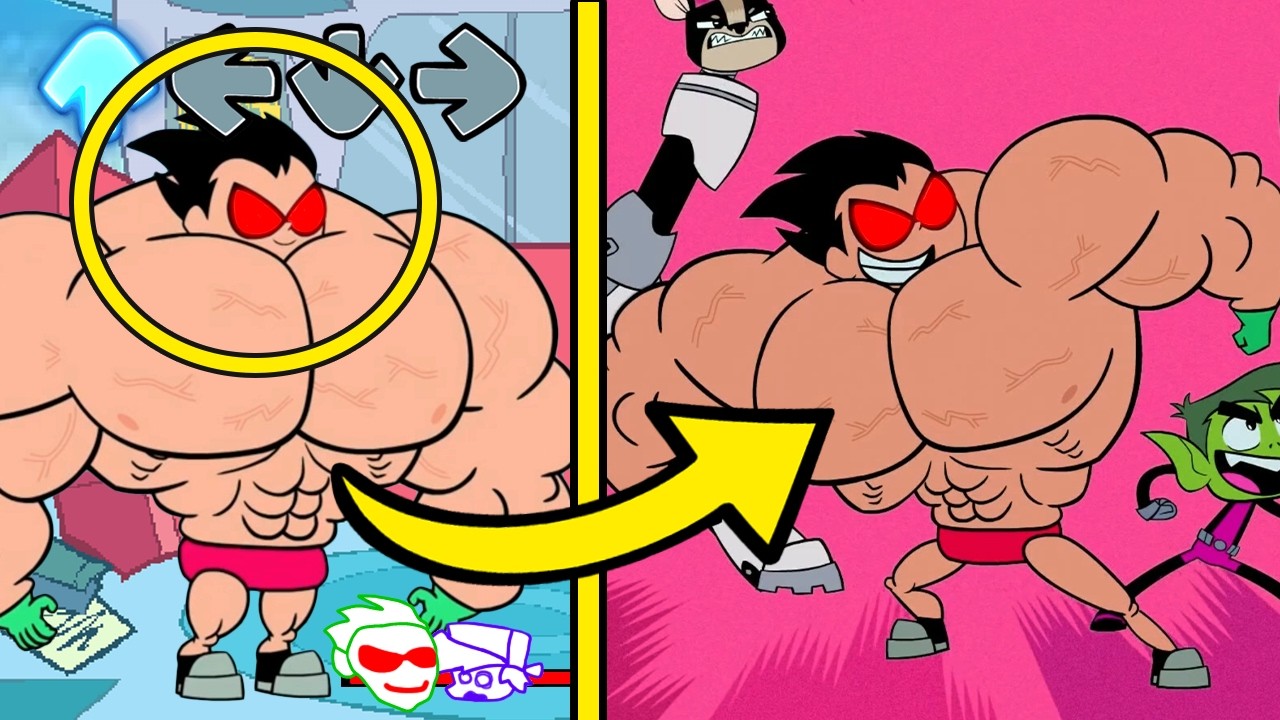 References in FNF VS Teen Titans Go! (Friday Night Funkin' VS Cyborg V2) (FNF Mod)