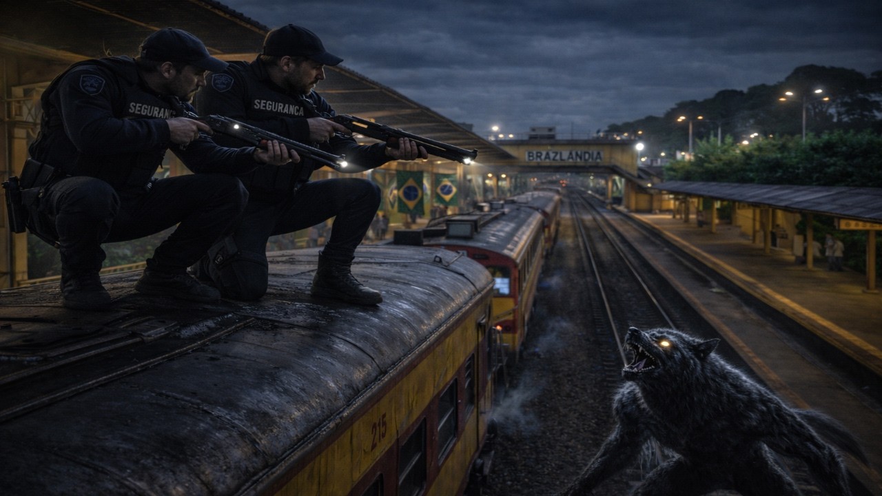 OS SEGURANÇAS SUBIRAM NO TREM QUANDO VIRAM O QUE ESTAVA FAZENDO AQUELE BARULHO