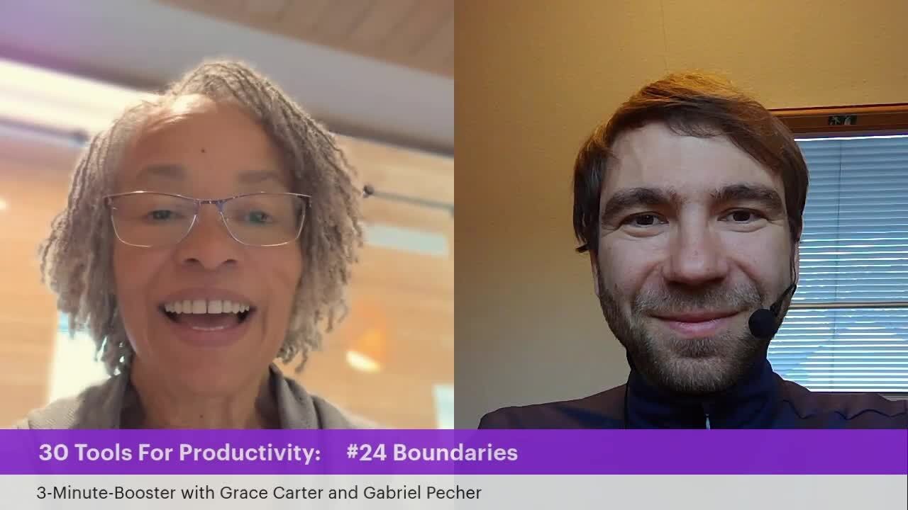 30 Tools of Productivity #24 Boundaries - with Grace Carter and Gabriel Pecher